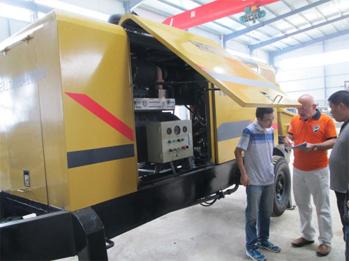 外商考察混凝土泵，成功訂購(gòu)！